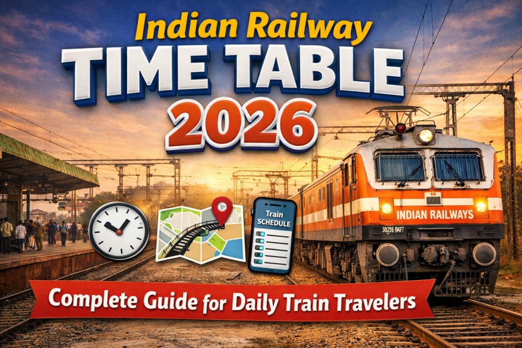 Indian Railway Time Table 2026