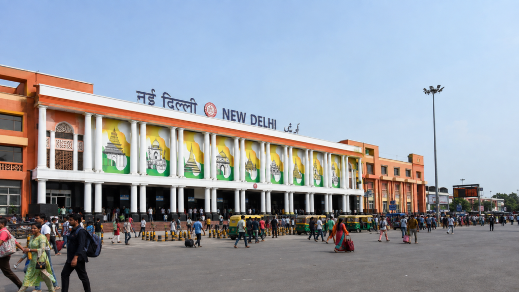 New Delhi Railway Station Ajmeri Gate entrance in Delhi