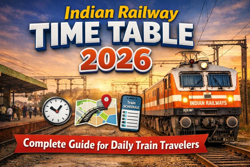 Train Time Table 2026 – Indian Railway Schedule and Timings